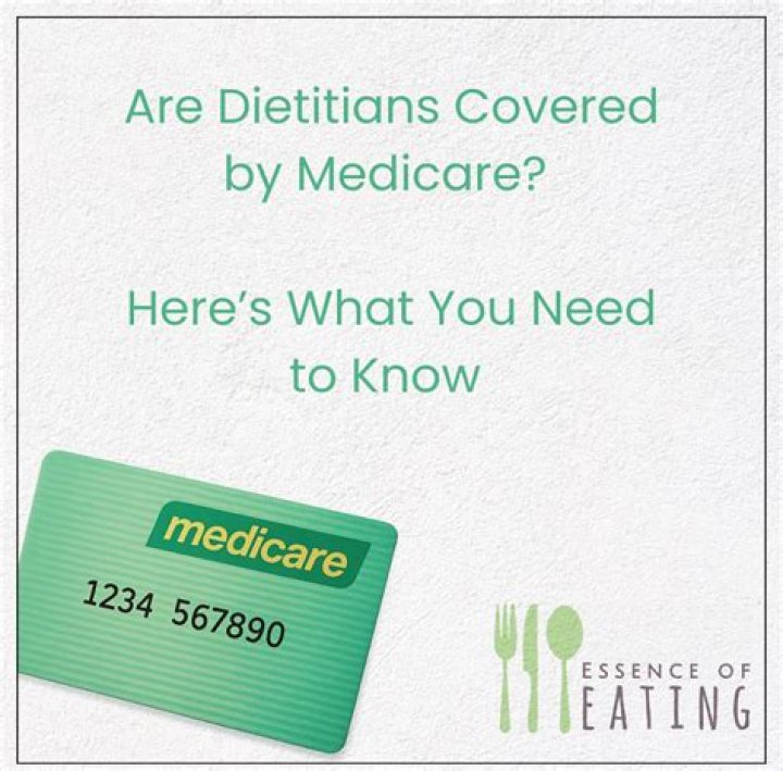 Are dietitians covered by medicare?