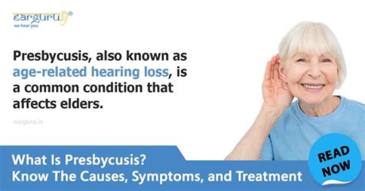 At what age does presbycusis begin?