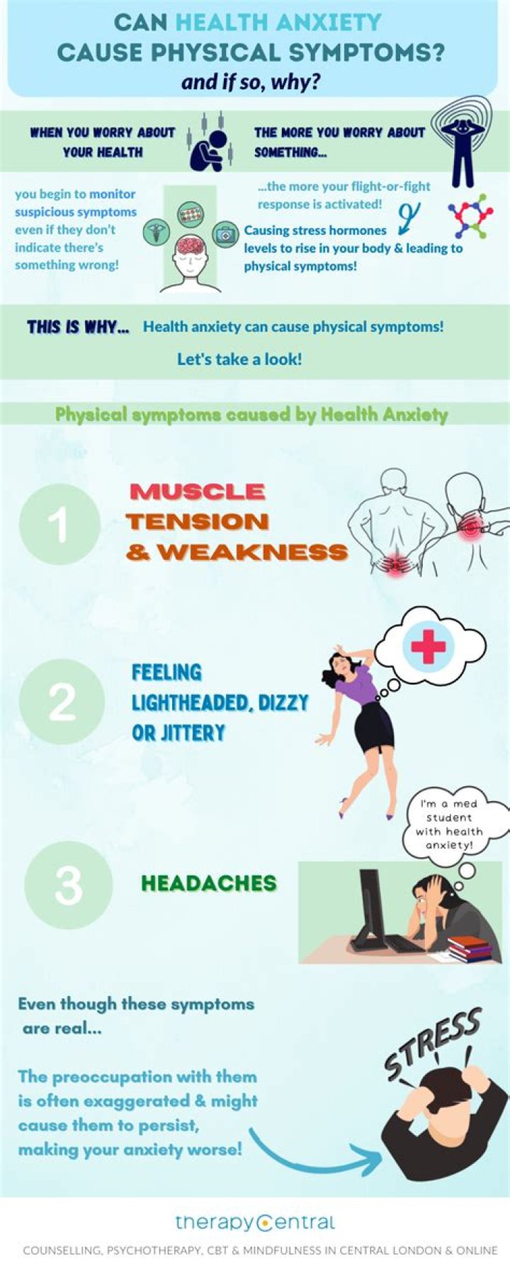 Can health anxiety cause symptoms?