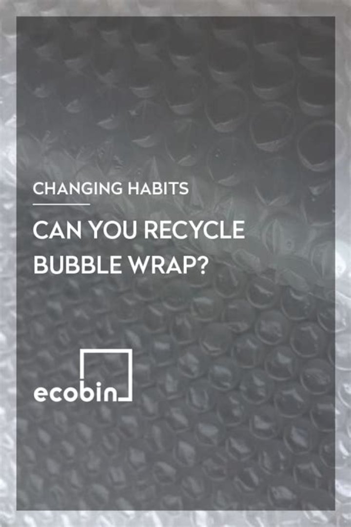 Can you recycle bubble wrap?