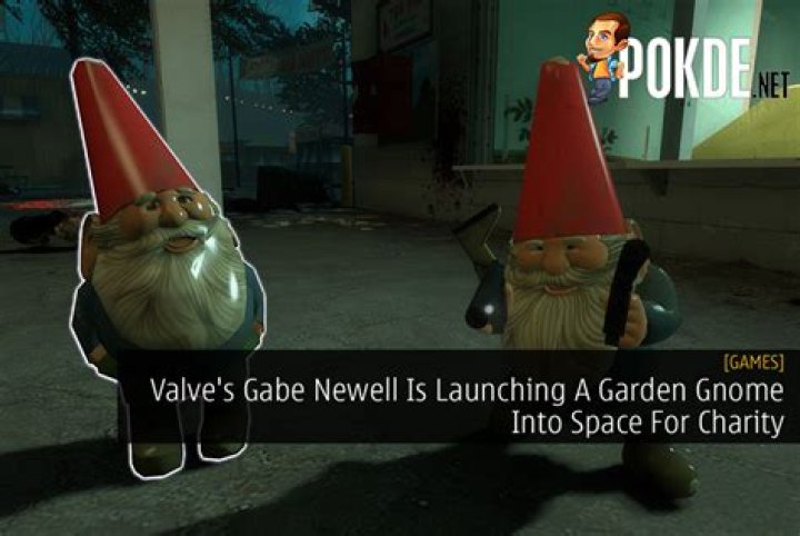 Did gabe newell send a gnome to space?