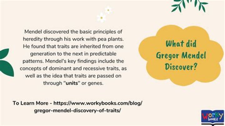 Did gregor mendel discover traits?