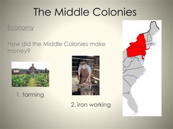 Did middle colonies make money?
