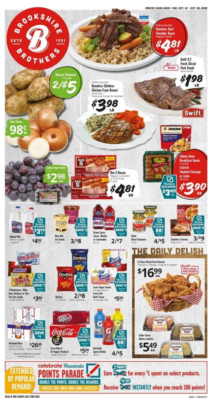 Does brookshire brothers pay weekly?