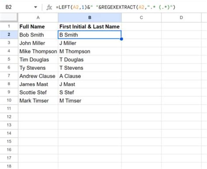 Does initials include surname?
