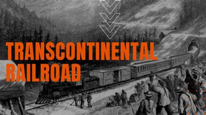 During which decade was the first transcontinental railroad constructed?