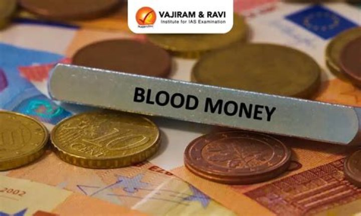 For blood money meaning?