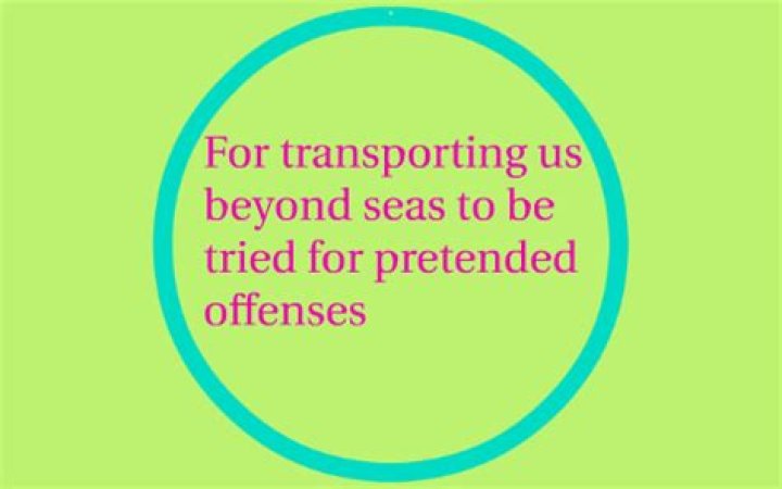 For transporting us beyond seas?