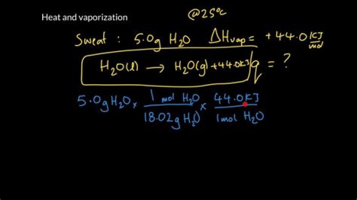 Formula for heat absorbed?