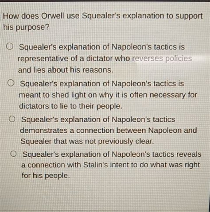 How does napoleon use squealer?