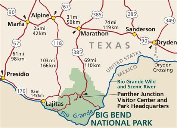 How far is terlingua from big bend?