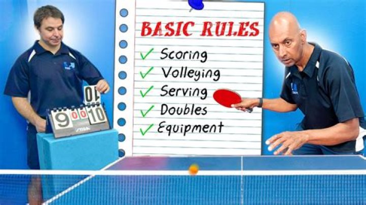 How many bounces in table tennis?