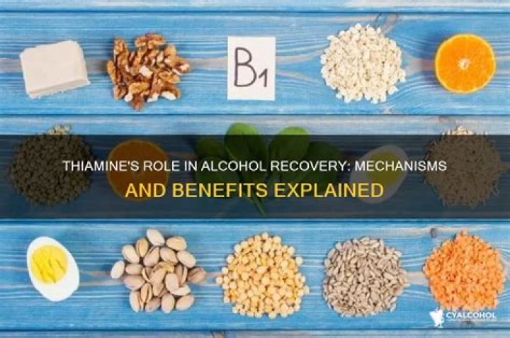 How much thiamine for alcoholics?