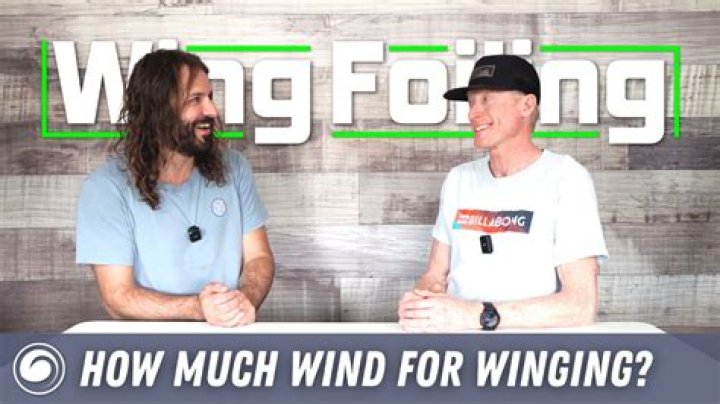 How much wind for wing foiling?