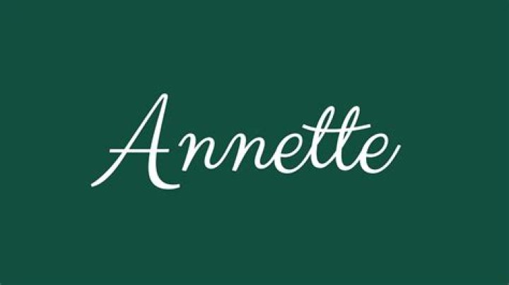 How to spell the name annette?