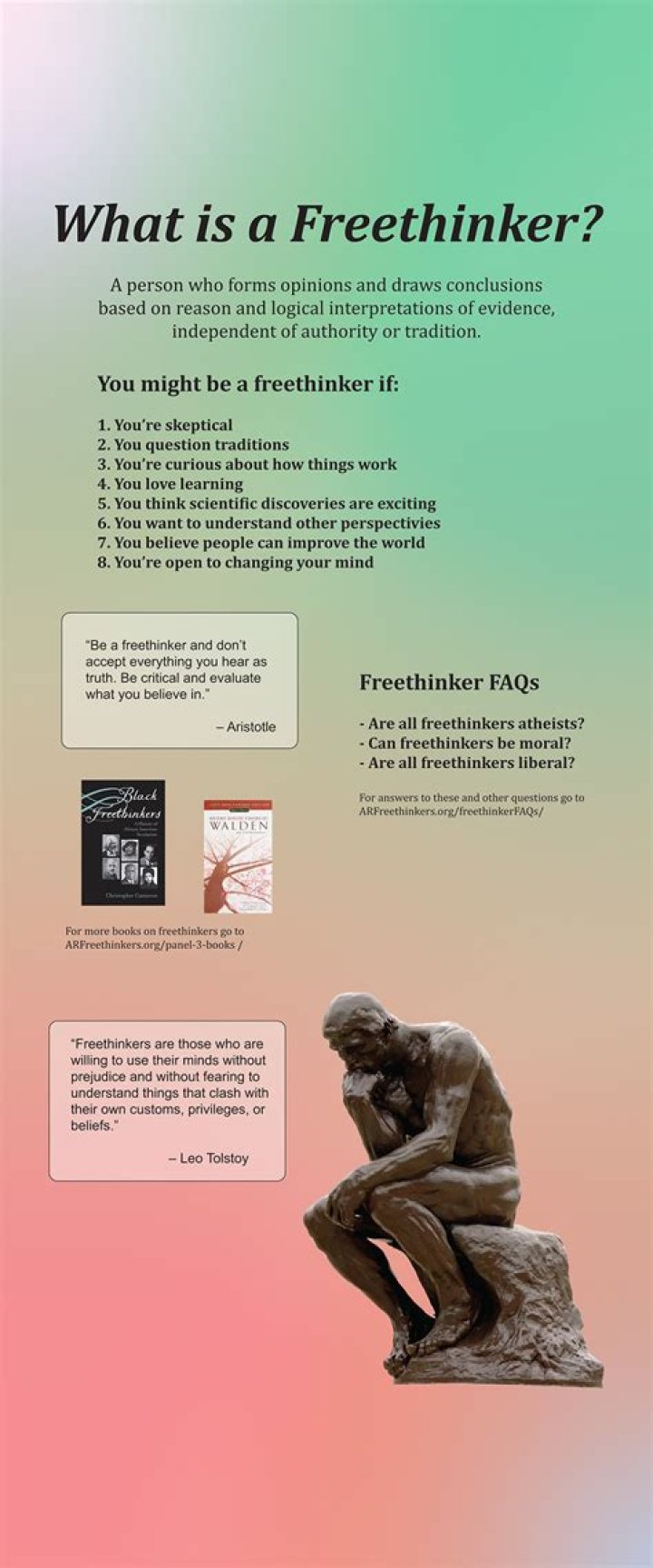 Is a free thinker an atheist?