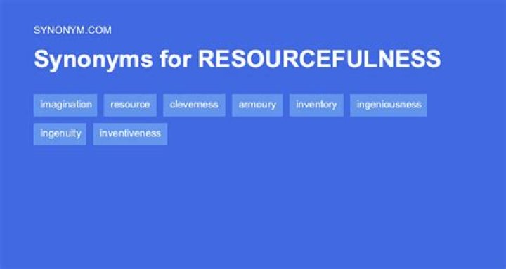 Is another word for resourcefulness?