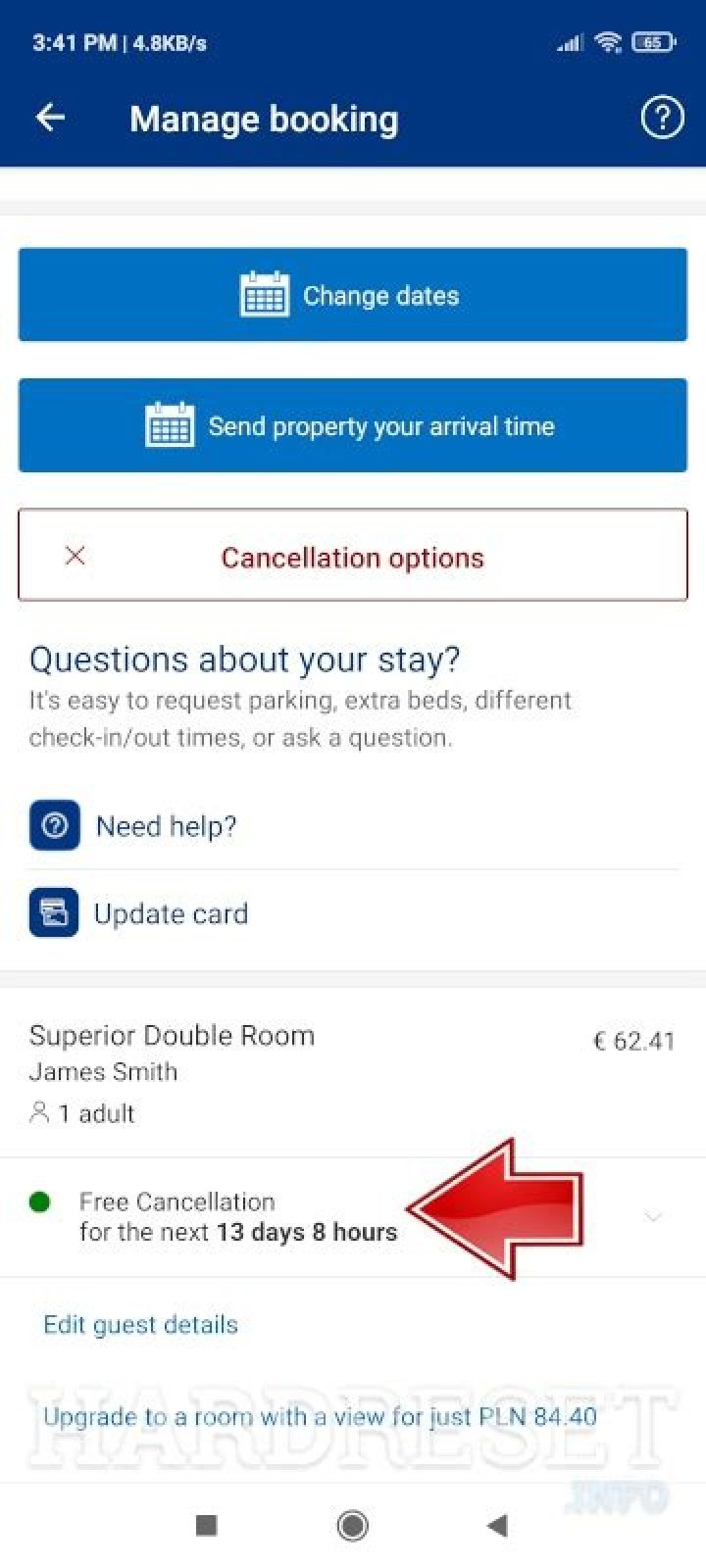 Is booking.com free cancellation?