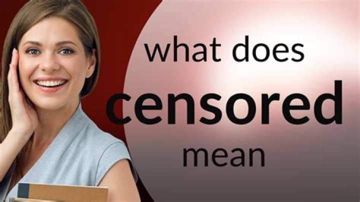 Is censored a adjective?