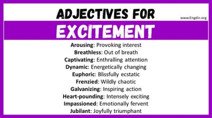 Is excitement an adjective?