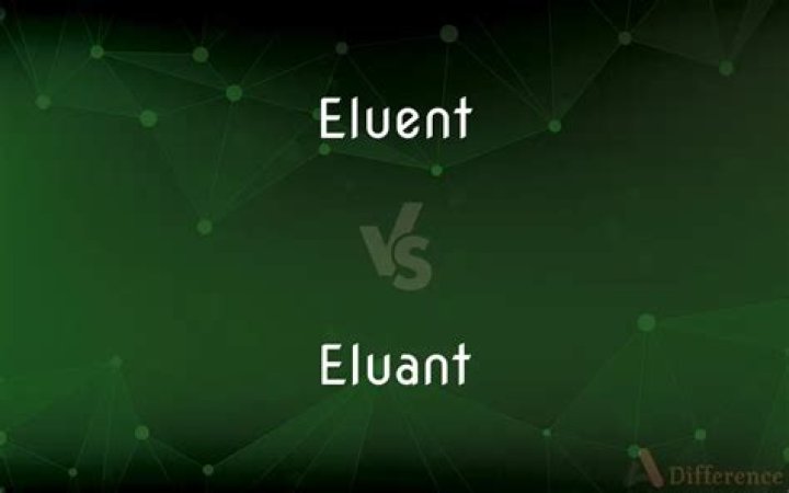 Is it eluant or eluent?