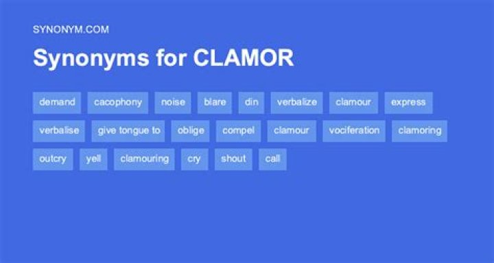Is there such a word as clamored?
