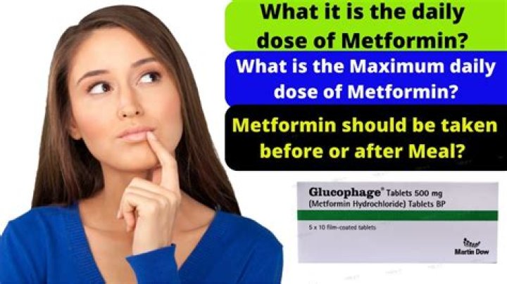 Should metformin be taken before or after a meal?