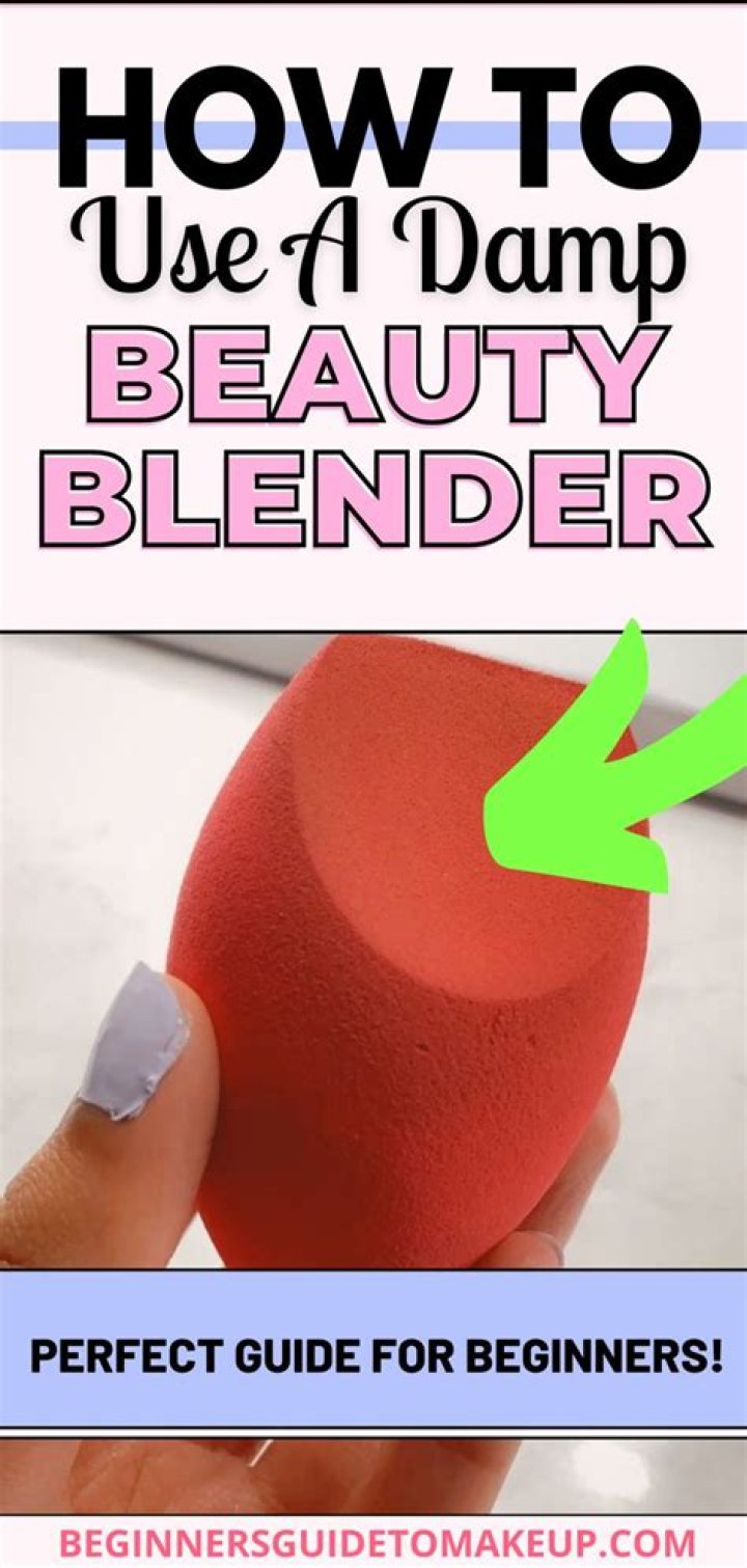 Should you dampen your beauty blender?