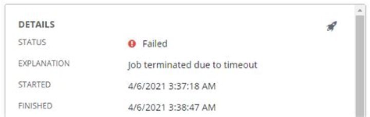 Was terminated due to timeout?