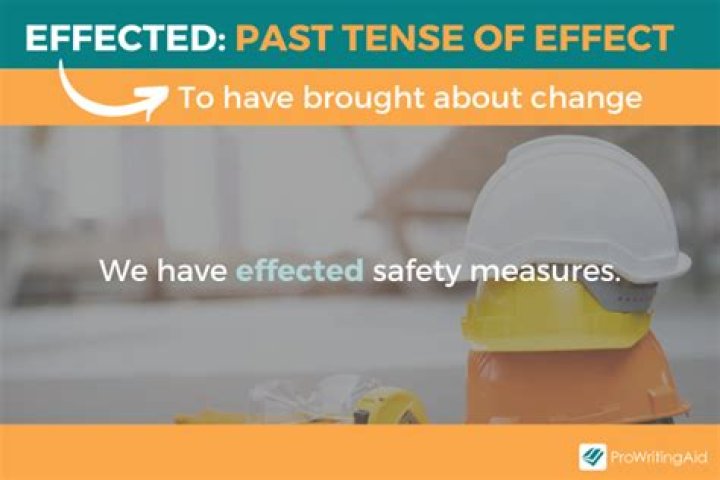 Were effected or affected?