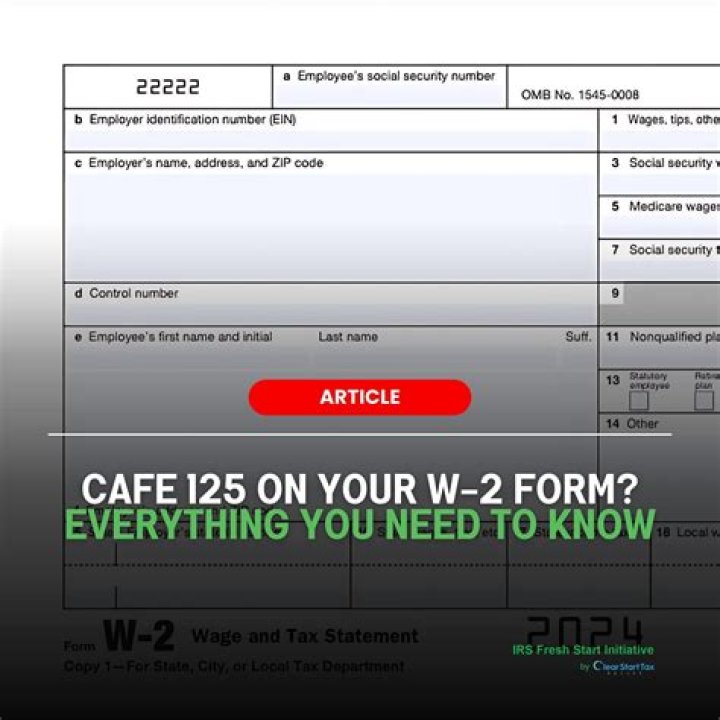 What's cafe 125 on w2?