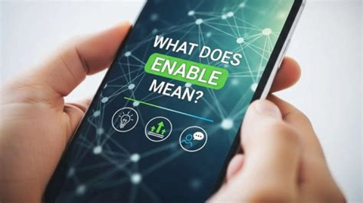 What does re-enable mean?