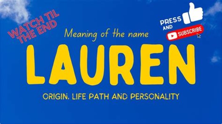 What does the name lauren stand for?