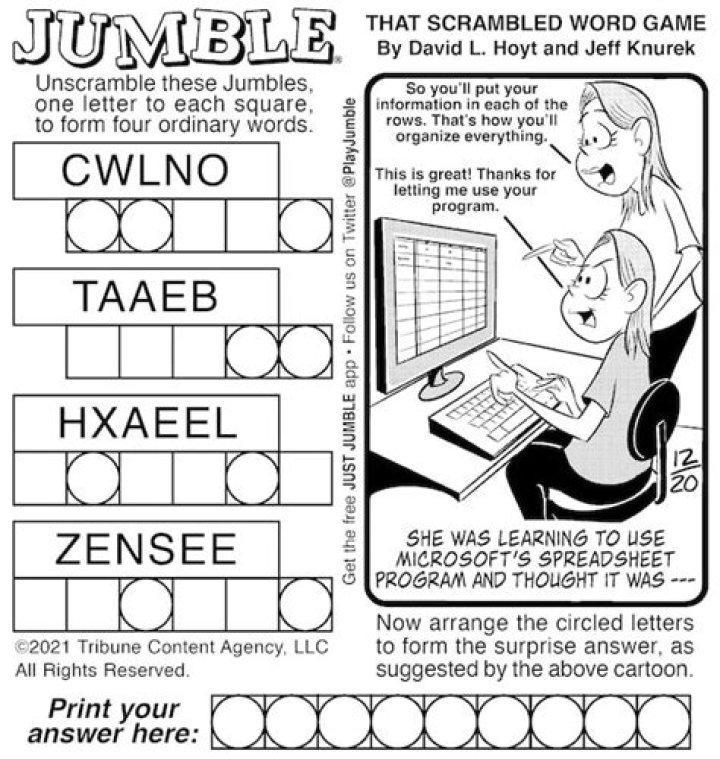 What is a jumble?