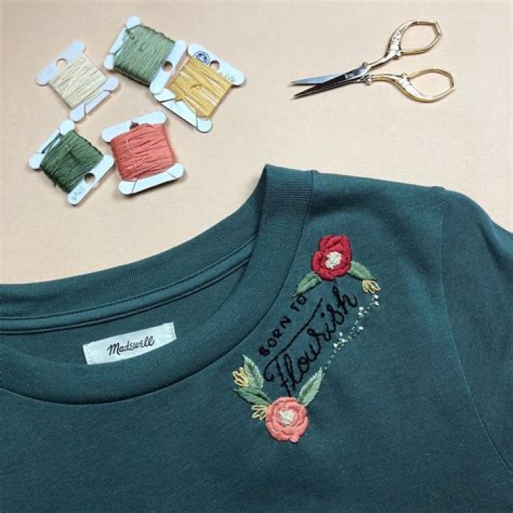 What is an embroidered t shirt?