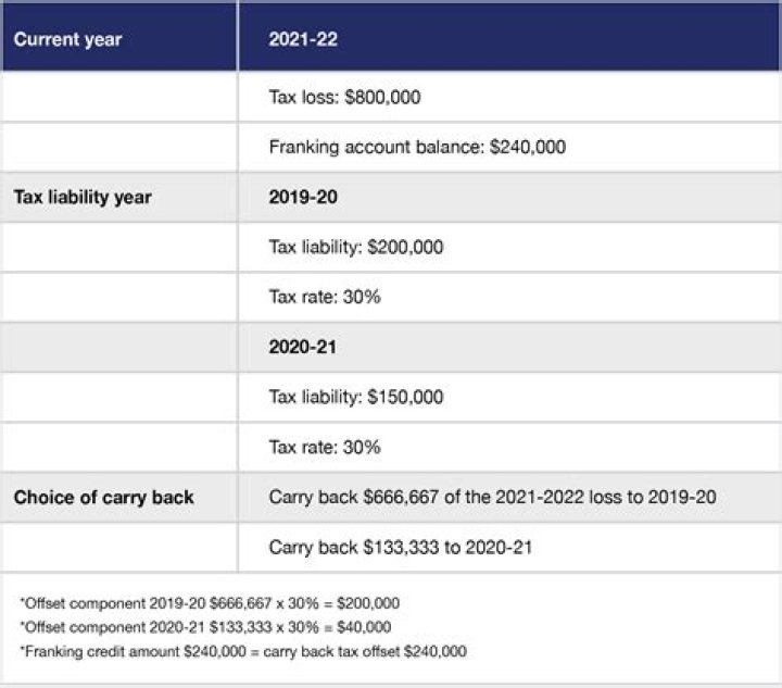 Whats a tax loss carry back?
