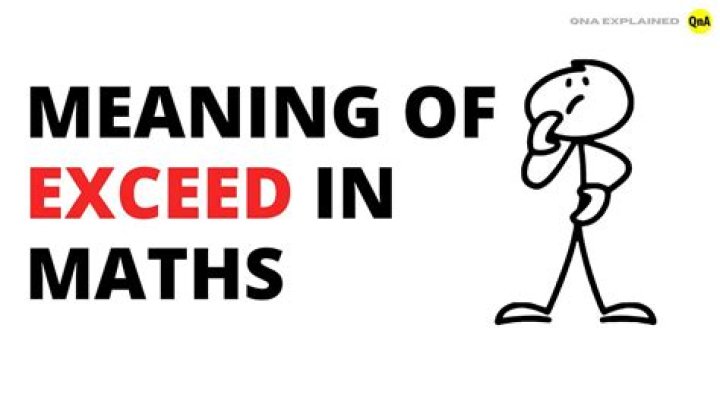 Whats meaning of exceeds?