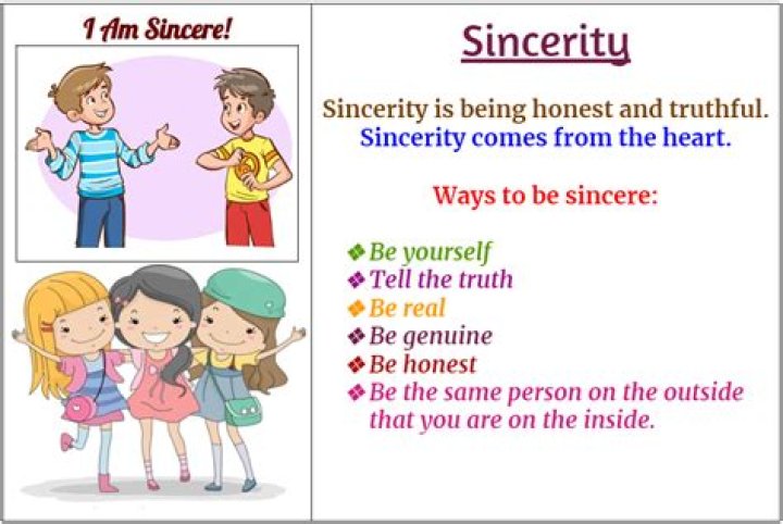 Whats sincerity and honesty?
