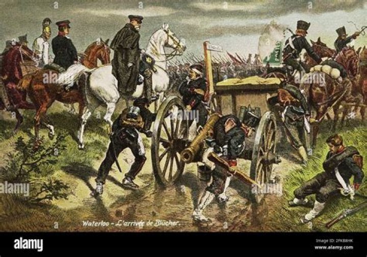 When did blucher arrive at waterloo?