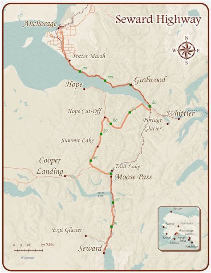 When was the seward highway built?