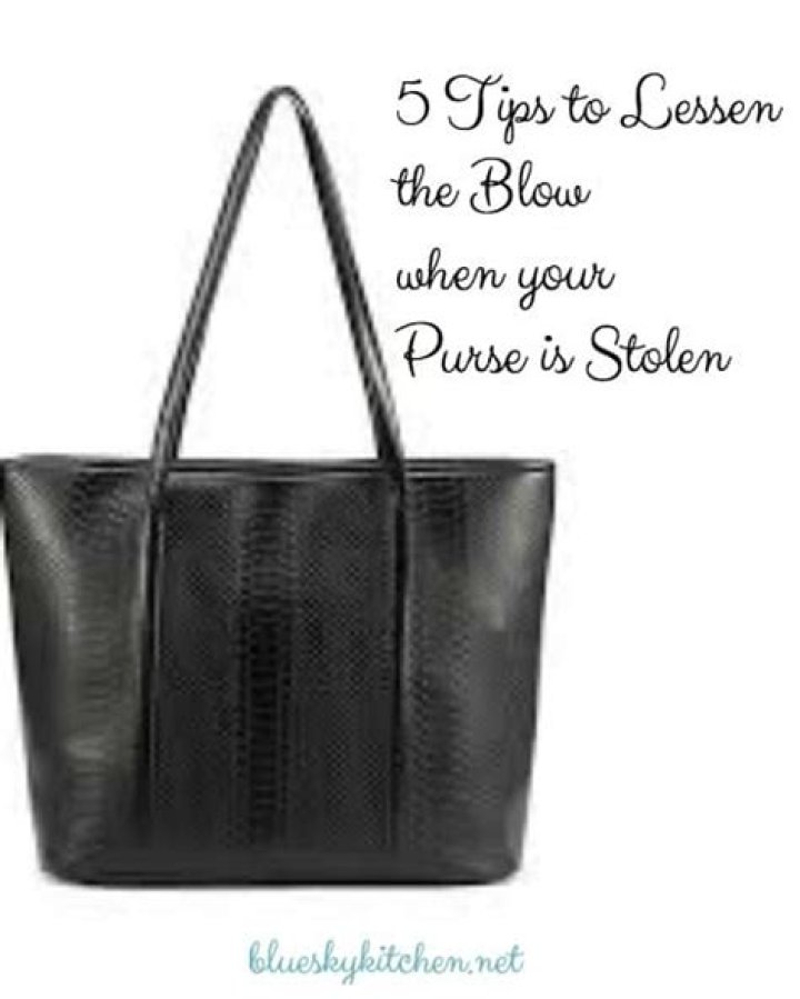 When your purse is stolen?