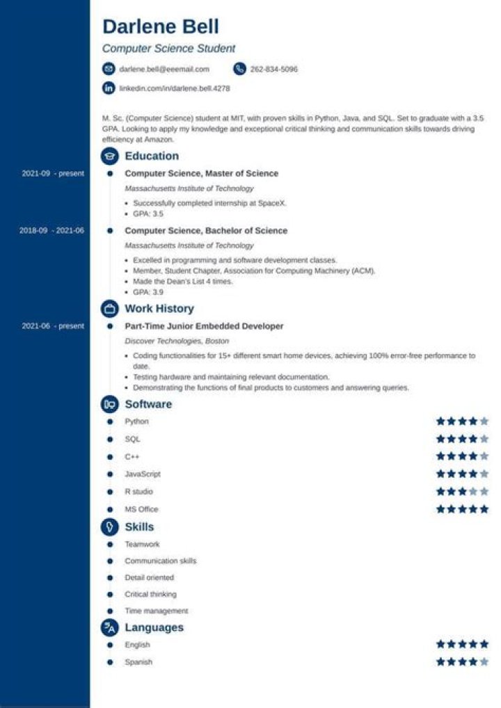 Where to use chronological resume?