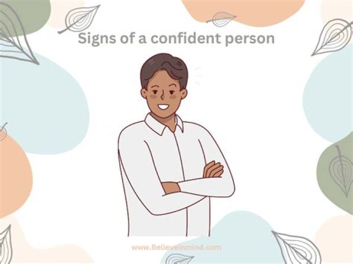 Who is a confident person?