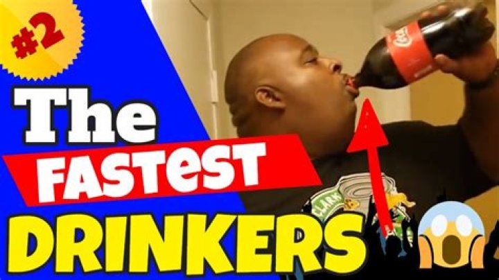 Who is the fastest water drinker?