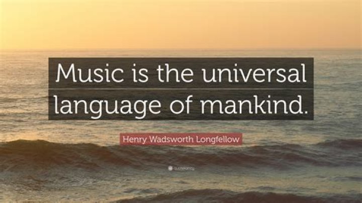 Why music is the universal language of mankind?