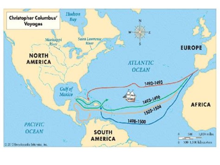 Why was columbus pursuing his voyage in 1492?