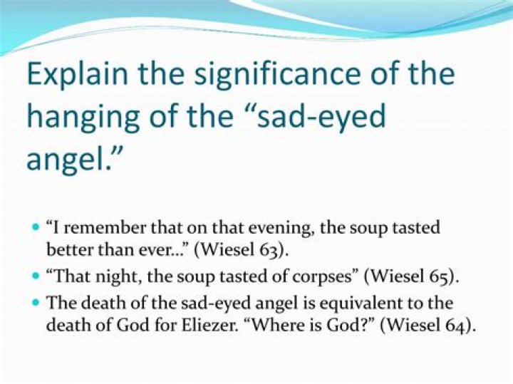 Why was the sad eyed angel executed?