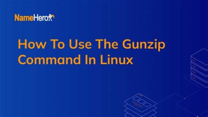 Why we use gunzip command in unix?