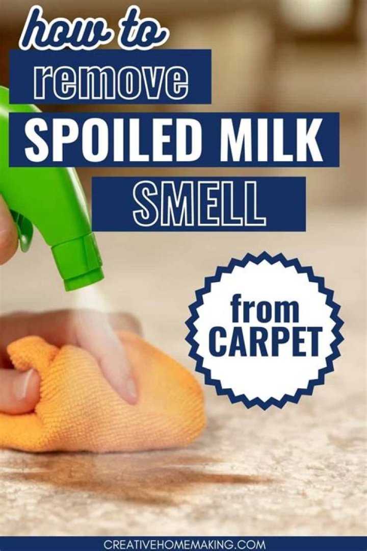 Will spilled milk smell go away?